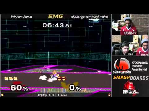 n0ne vs LP RaynEX   Smash@York 5   Melee Winners Semis