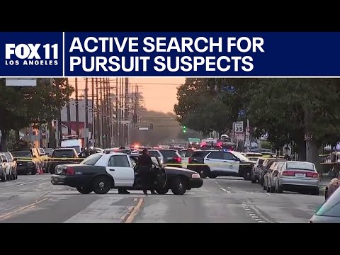 Search for pursuit suspects in Hyde Park