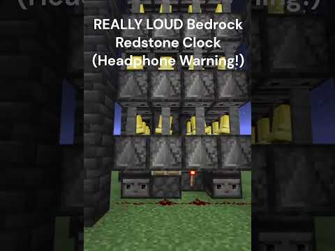 EPIC Minecraft Bedrock Redstone Clock!!
