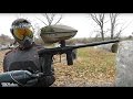 Planet Eclipse Etha 2 Paintball Gun with Spire III loader shooting