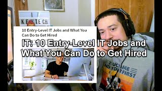 IT: 10 Entry-Level IT Jobs and What You Can Do to Get Hired