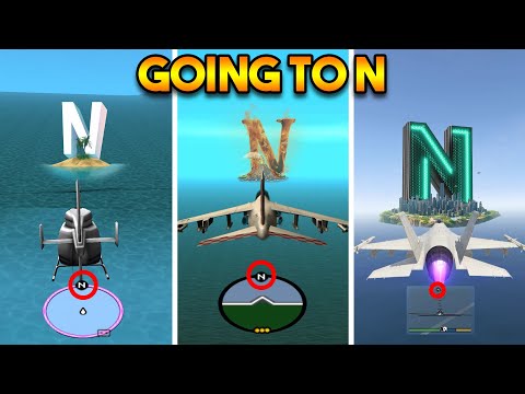 GOING TO N ON MAP IN EVERY GTA GAME !