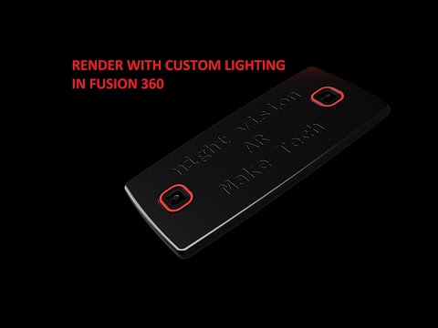 Fusion 360 Render Tutorial - Emissivity and Custom Lighting