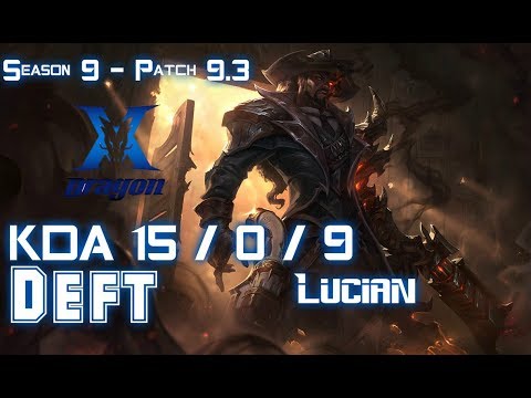 KZ Deft LUCIAN vs KALISTA ADC - Patch 9.3 KR Ranked