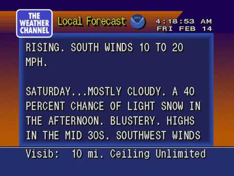 weatherstar 4000 simulator v4 - hideous valentines cold, 2-14-20