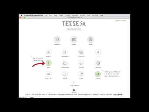 How to use the Tessera Tutorial