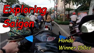 Exploring Saigon By Motorbike - Honda Winner 150cc