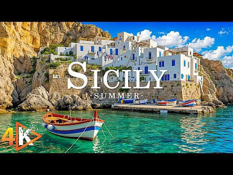 Sicily 4K – Mediterranean Beauty & Coastal Calm | Relaxing Nature Video Ultra HD