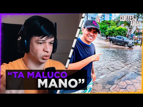 ARUAN REAGE A EU E MINHA NAMORADA FICAMOS ILHADOS - Muita chuva!! (GUI NOBRE) - Cortes do Aruan