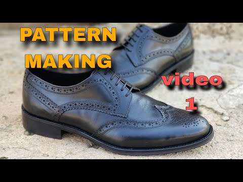 From Sketch to Reality:✅ Crafting Custom Brogue Shoe Patterns with Precision : Part 1