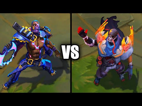 Soul Fighter Pyke vs PROJECT Pyke Skins Comparison (League of Legends)