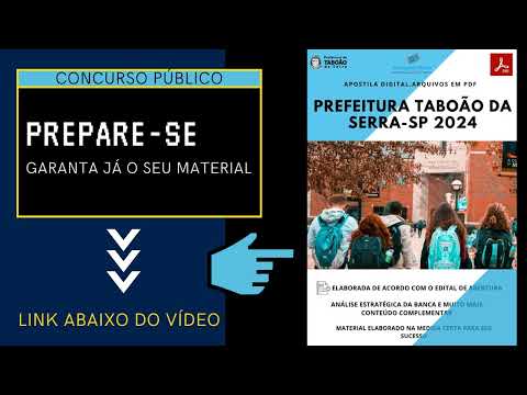 Apostila Pref. Taboão da Serra SP Médico do Trabalho 2024
