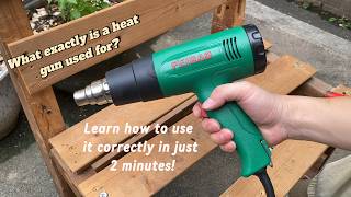 What exactly is a heat gun used for? Learn how to use it correctly in just 2 minutes! #HomeDIYer
