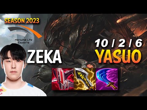 HLE Zeka YASUO vs AKALI Mid - KR Ranked