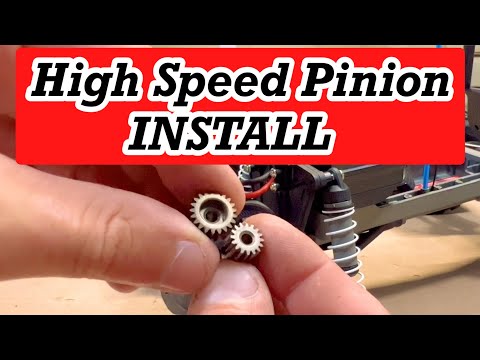 How to Install the HIGH SPEED PINION GEAR in a Traxxas Stampede 2wd