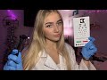 ASMR Realistic Ear and Eye Exam👀 Medical Roleplay (gloves, whispered, light triggers)