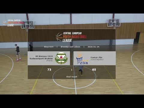 CEYBL U14, 24. 1. 2026, KS Korona 1919 RadwanSport Kraków - Fastav Zlín