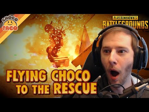 Flying choco to the Rescue ft. TGLTN - chocoTaco PUBG Duos Gameplay