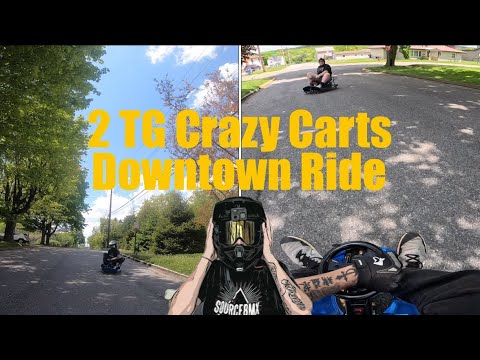 2 Crazy Carts Go To Town(EVERYTHING WENT WRONG!)