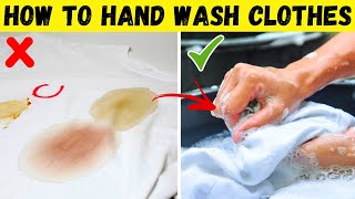 The Most Effective way to Hand Wash Clothes & Fabrics with Powder Detergent