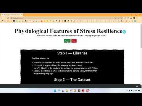 Physiological Features of Stress Resilience in Python Projects