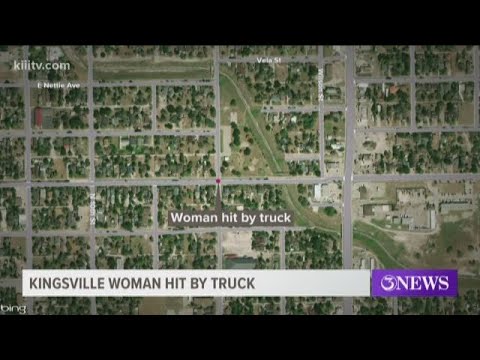 Pedestrian hit by truck while crossing street in Kingsville, Texas