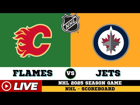 LIVE : Calgary Flames Vs Winnipeg Jets | NHL 2025 | NHL Live SCOREBOARD | Oct 25 2025