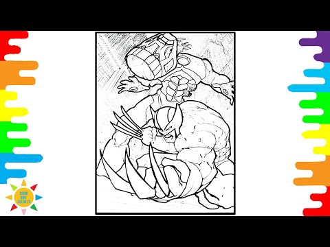 VENOM vs IRON MAN Coloring Page|Venom Coloring|Ironman  Coloring|Jim Yosef - Lights [NCS Release]