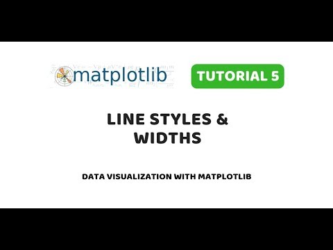 Matplotlib Tutorial 5 Line Styles And Widths