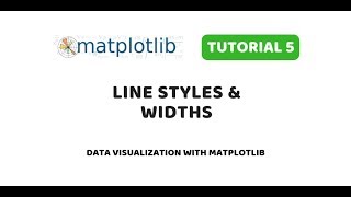 Matplotlib Tutorial 5 | Line Styles and Widths