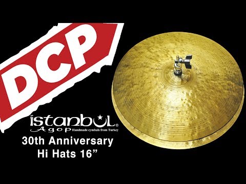 Istanbul Agop 30th Anniversary Hi Hat Cymbals 16" 1166/1294 grams 30TH16