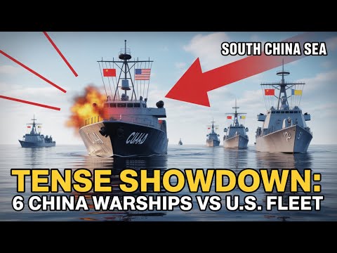 Escalation at Sea: U.S. Navy Faces 6 Chinese Warships in Dangerous Encounter!