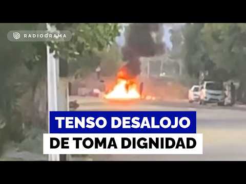 Comienza desalojo final de la toma Dignidad en La Florida: residentes instalan barricadas