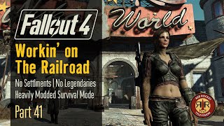 Fallout 4 - Workin on The Railroad - No Settlements - No Legendaries - Alternate Start Survival Mode - Part 41