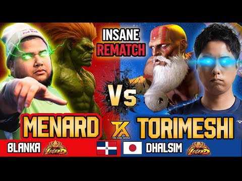🔥 REMATCH – SF6 ▰ MENARD (Blanka) vs TORIMESHI (Dhalsim) ▰ Street Fighter 6 🔥