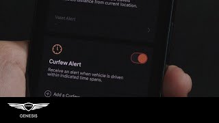 Genesis How to Set Curfew Alert | Connected Services