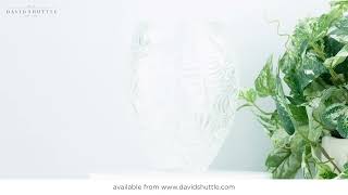 Lalique Clear Crystal Feuilles Vase