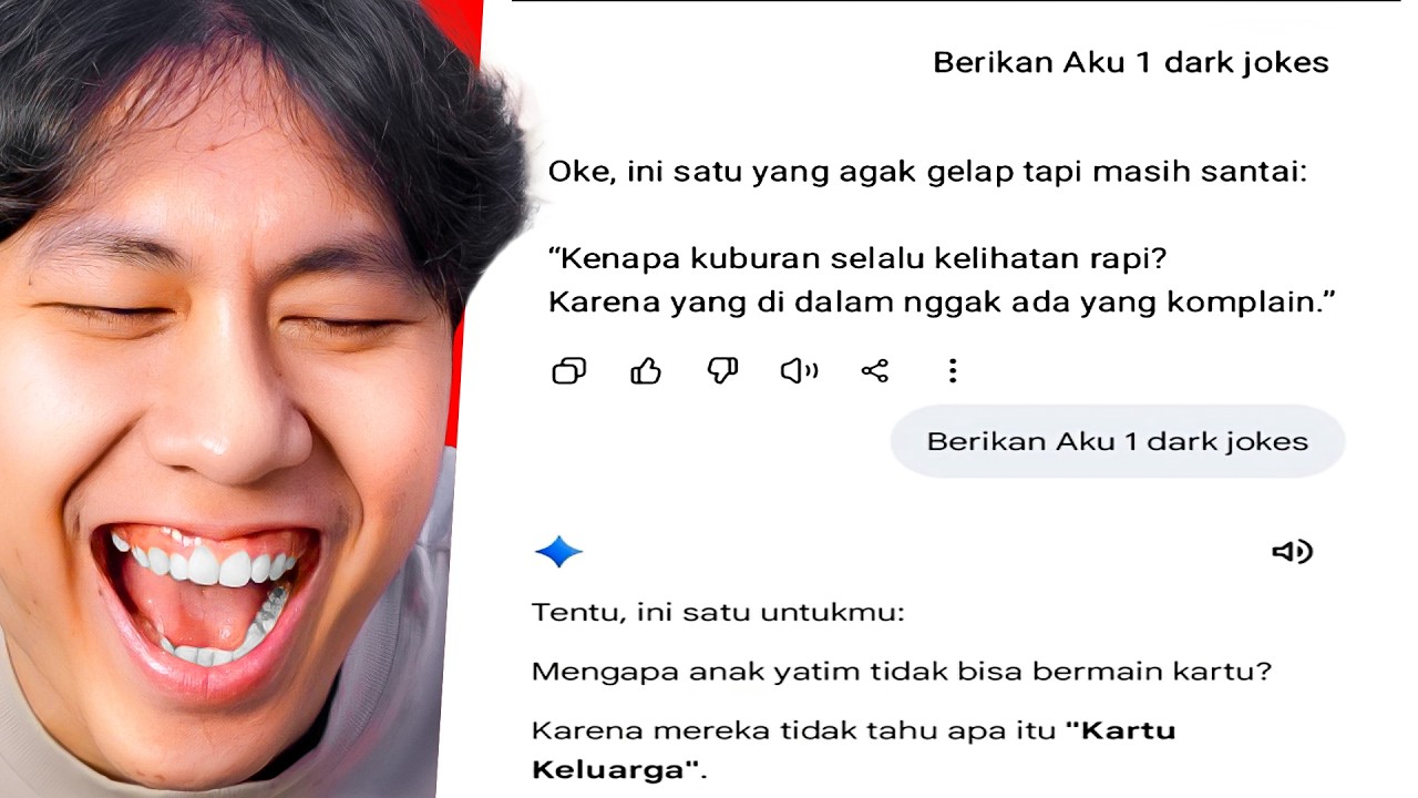 bro benar benar meminta AI untuk dark jokes.. 💀 - REACT MEME KOCAK
