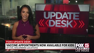 COVID-19 vaccine appointments to be available for kids at Walgreens, CVS