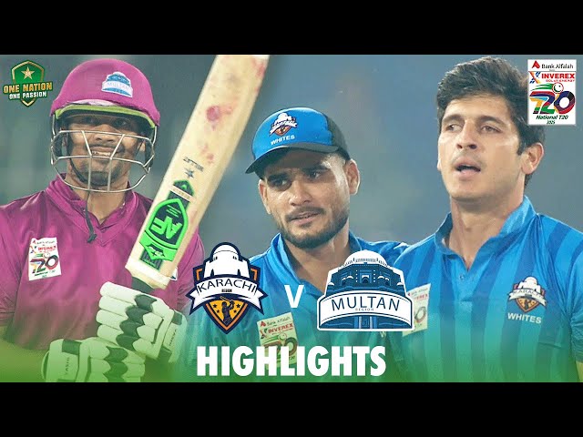 Full Highlights | Karachi Whites vs Multan | Match 34 | National T20 Cup 2025 | PCB | M2L1A