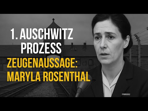 Frankfurter Auschwitz-Prozess: Maryla Rosenthal als Zeuge (Überlebende)