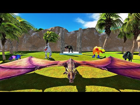 FPS DEATH RUN ISLAND vs BATMAN T-REX - Animal Revolt Battle Simulator ARBS