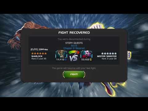 Act 6.2.2 Mister Sinister Solo With Warlock [ Marvel Contest of Champions]