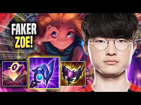 FAKER IS A GOD WITH ZOE! - T1 Faker Plays Zoe MID vs Zed! | Season 2022