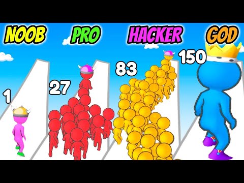 NOOB vs PRO vs HACKER vs GOD - Counting King 3D