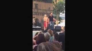 Chip Esten and Clare Bowen at the Indiana State Fair 'This Town'