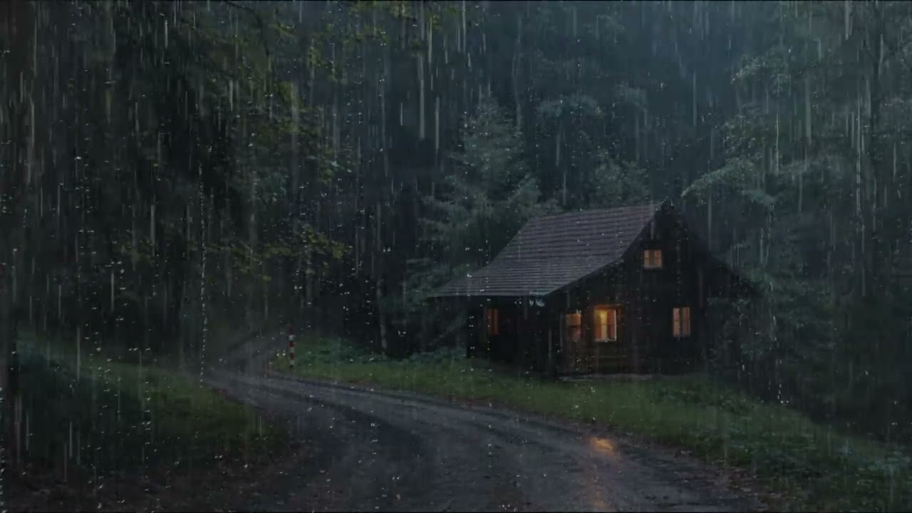 Fall Asleep Fast: Rain Pouring Down the Window Lulls You to Sleep in 5 Minutes - Relaxing, ASMR