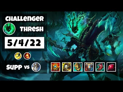 Thresh 11.13 Gameplay Challenger Replay S11 Support (5/4/22) - EU