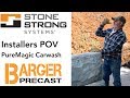 PureMagic Carwash Stone Strong Retaining Wall Installation from the Installer's Point-Of-View