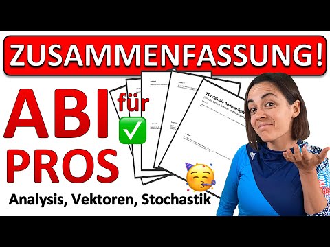 🚀🚀🚀 75 ORIGINALE MATHE ABITUR AUFGABEN | Analysis, Vektoren, Stochastik | ABI 2026 ZUSAMMENFASSUNG
